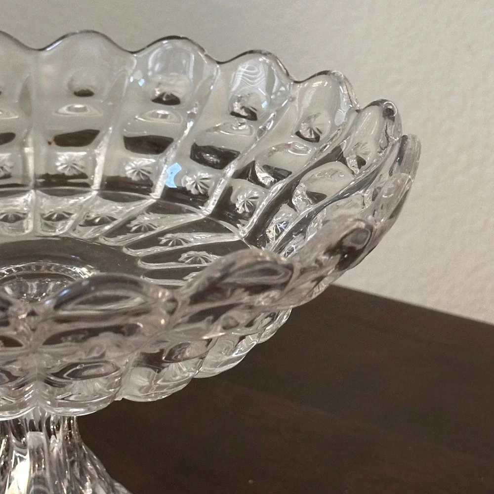 c1880's Huge‎ EAPG Priscilla by Dalzell, Gillmore and Leighton Glass Centerpiece